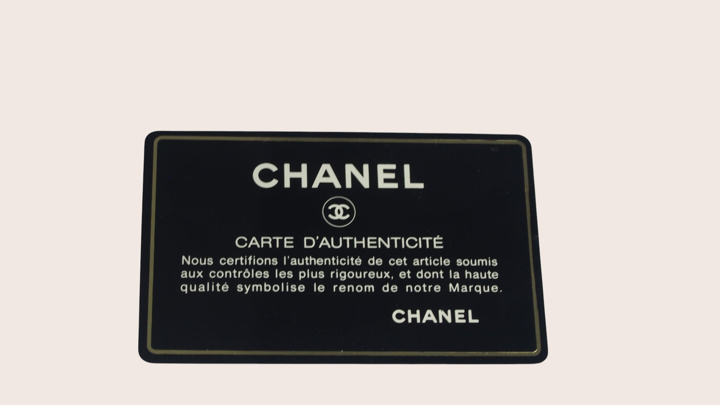 Chanel Diana Medium Authentitätskarte front