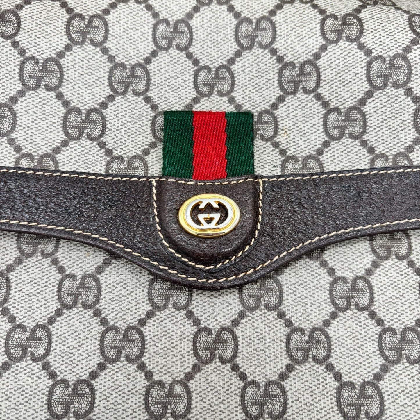 Gucci Supreme Web Sherry Vintage Crossbody Tasche – 1970er Jahre