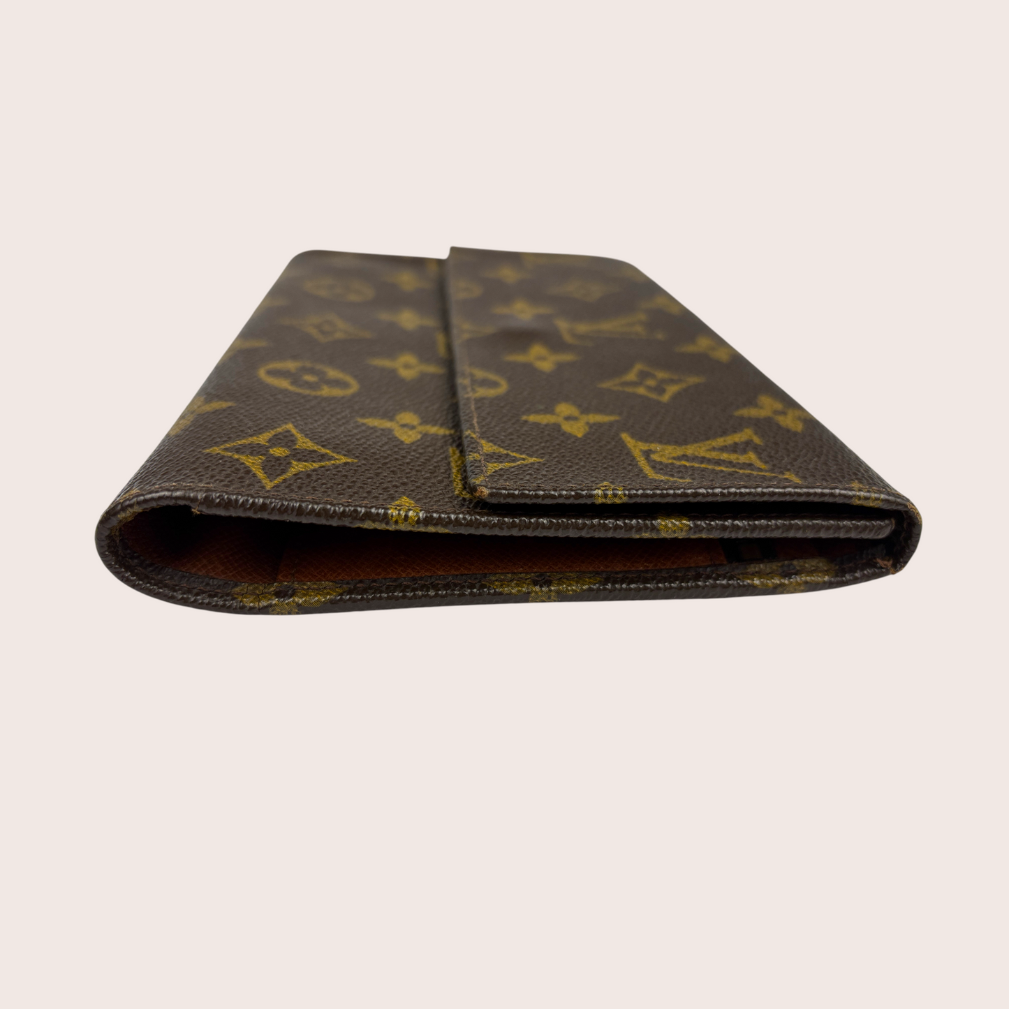 Louis Vuitton Portefeuille International Vintage Seitenansicht Monogram Canvas Detail