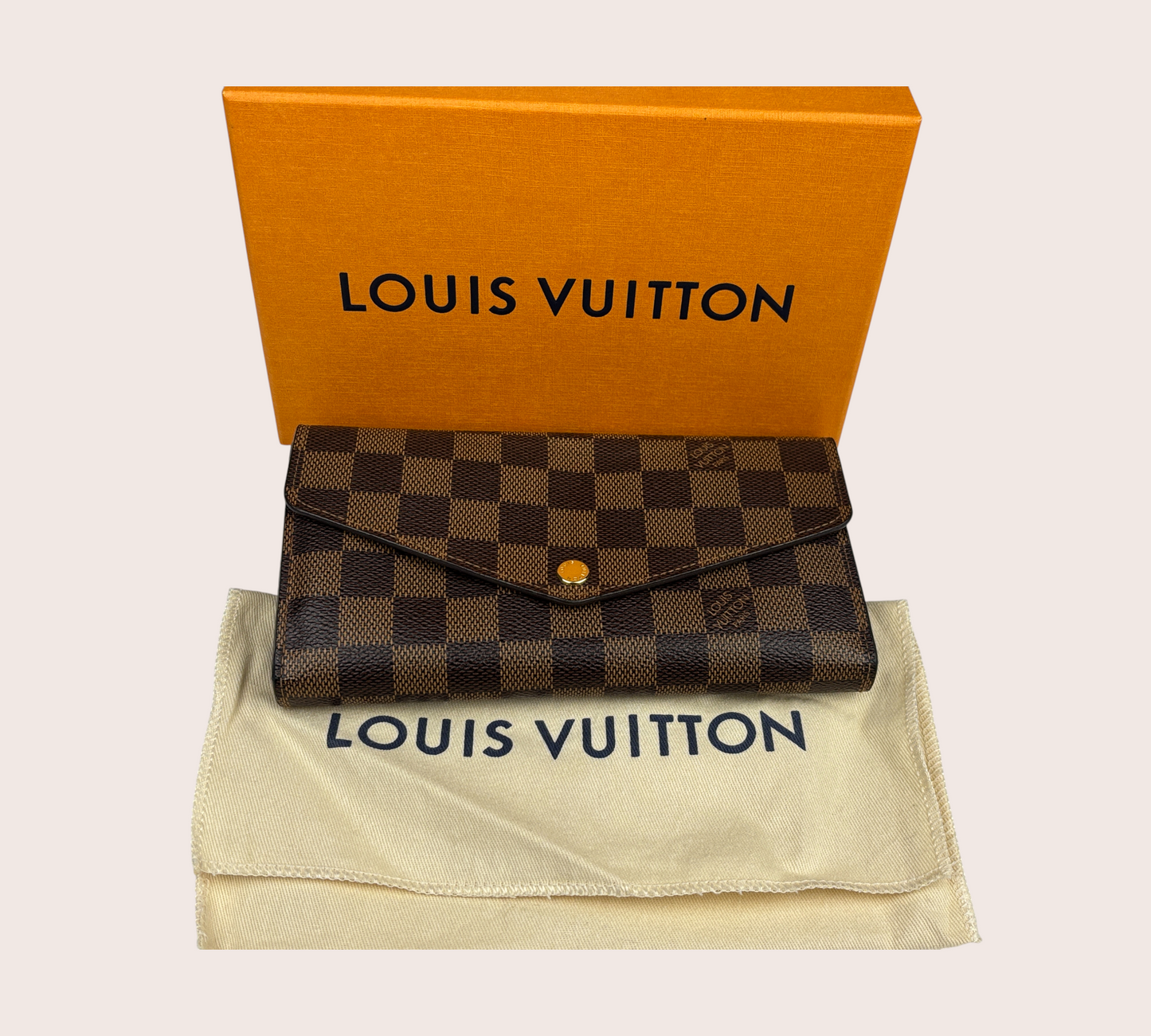 Louis Vuitton Sarah Wallet Vintage – Damier Ebene Canvas (Full Set)