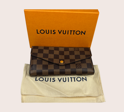 Louis Vuitton Sarah Wallet Vintage – Damier Ebene Canvas (Full Set)