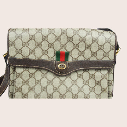 Gucci Supreme Web Sherry Crossbody Bag – Vintage 1970er Jahre