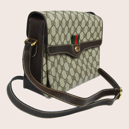 Gucci Supreme Web Sherry Crossbody Bag – Vintage 1970er Jahre
