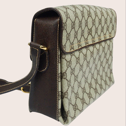Gucci Supreme Web Sherry Vintage Crossbody Tasche – 1970er Jahre