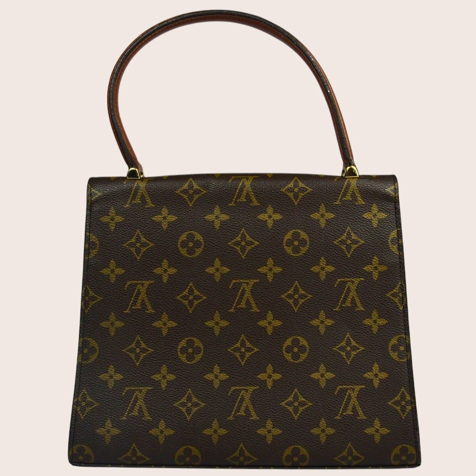 Louis Vuitton Malesherbes Monogram – Rückansicht der klassischen Top-Handle Tasche